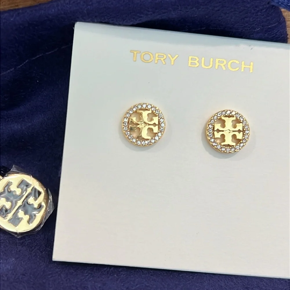 Tory Burch Gold Stud Earrings